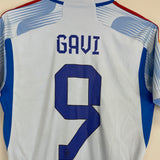 2022/23 SPAIN GAVI #9 AWAY SHIRT (M) ADIDAS
