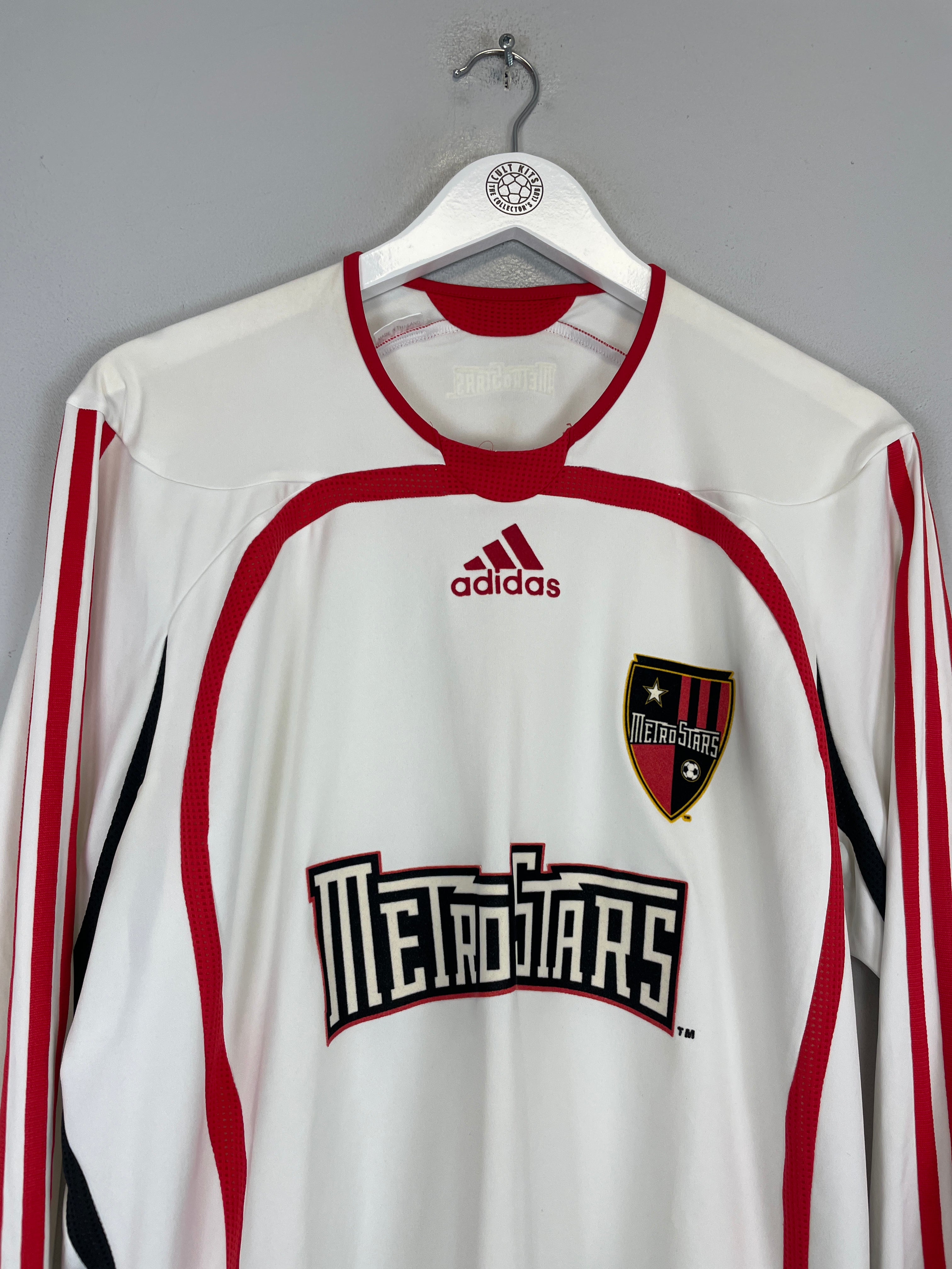 Shop 2006/07 NY/NJ METROSTARS *PLAYER ISSUE* L/S HOME SHIRT (L) ADIDAS, classic football shirts, vintage football shirts & retro soccer jerseys at Cult Kits