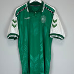 Shop 1996 DENMARK FOURTH SHIRT (XXL) HUMMEL, classic football shirts, vintage football shirts & retro soccer jerseys at Cult Kits