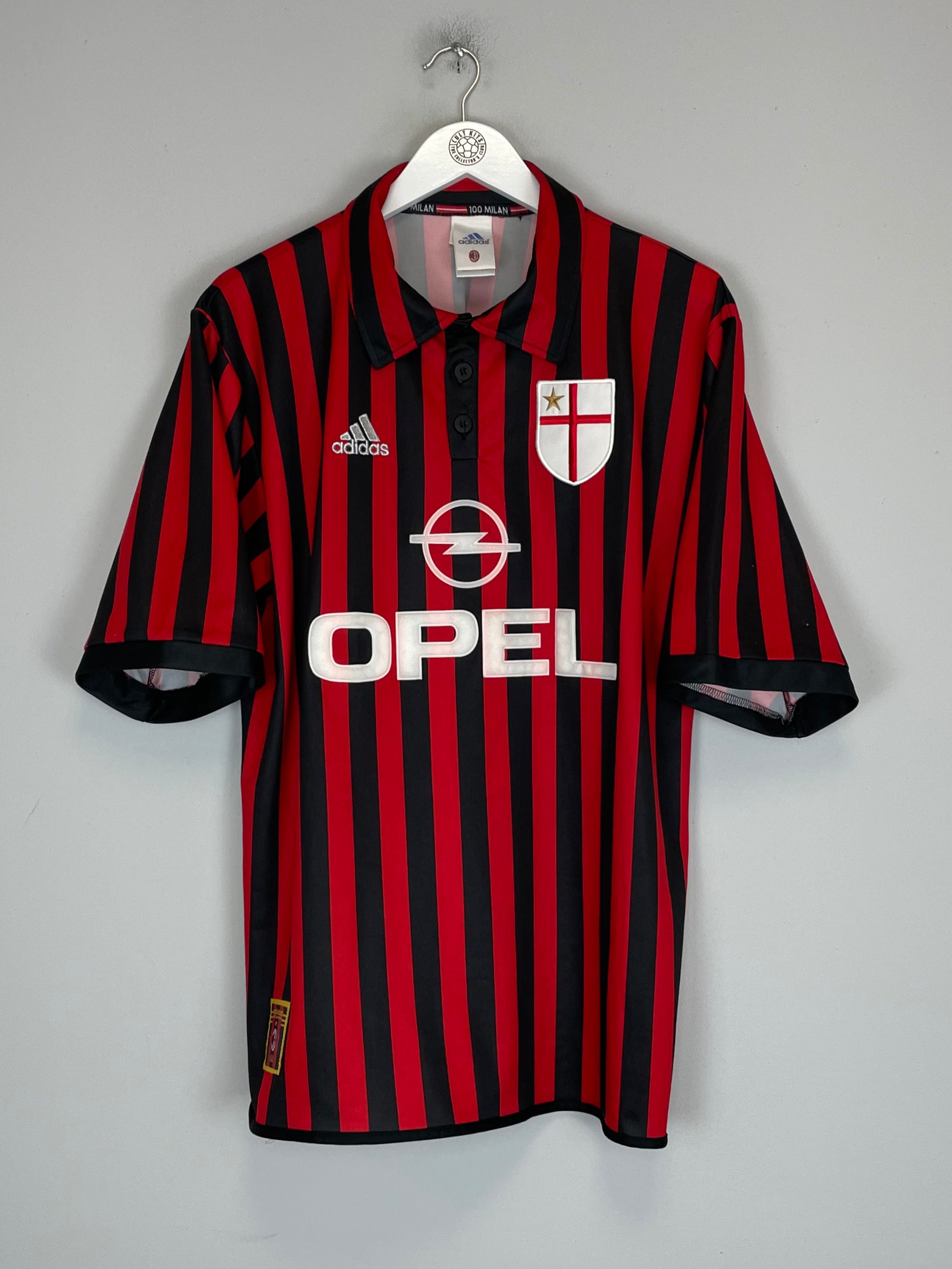 Shop 1999/00 AC MILAN *CENTENARY* HOME SHIRT (L) ADIDAS, classic football shirts, vintage football shirts & retro soccer jerseys at Cult Kits