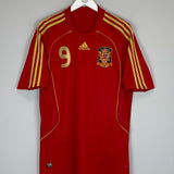 2007/09 SPAIN TORRES #9 HOME SHIRT (XL) ADIDAS