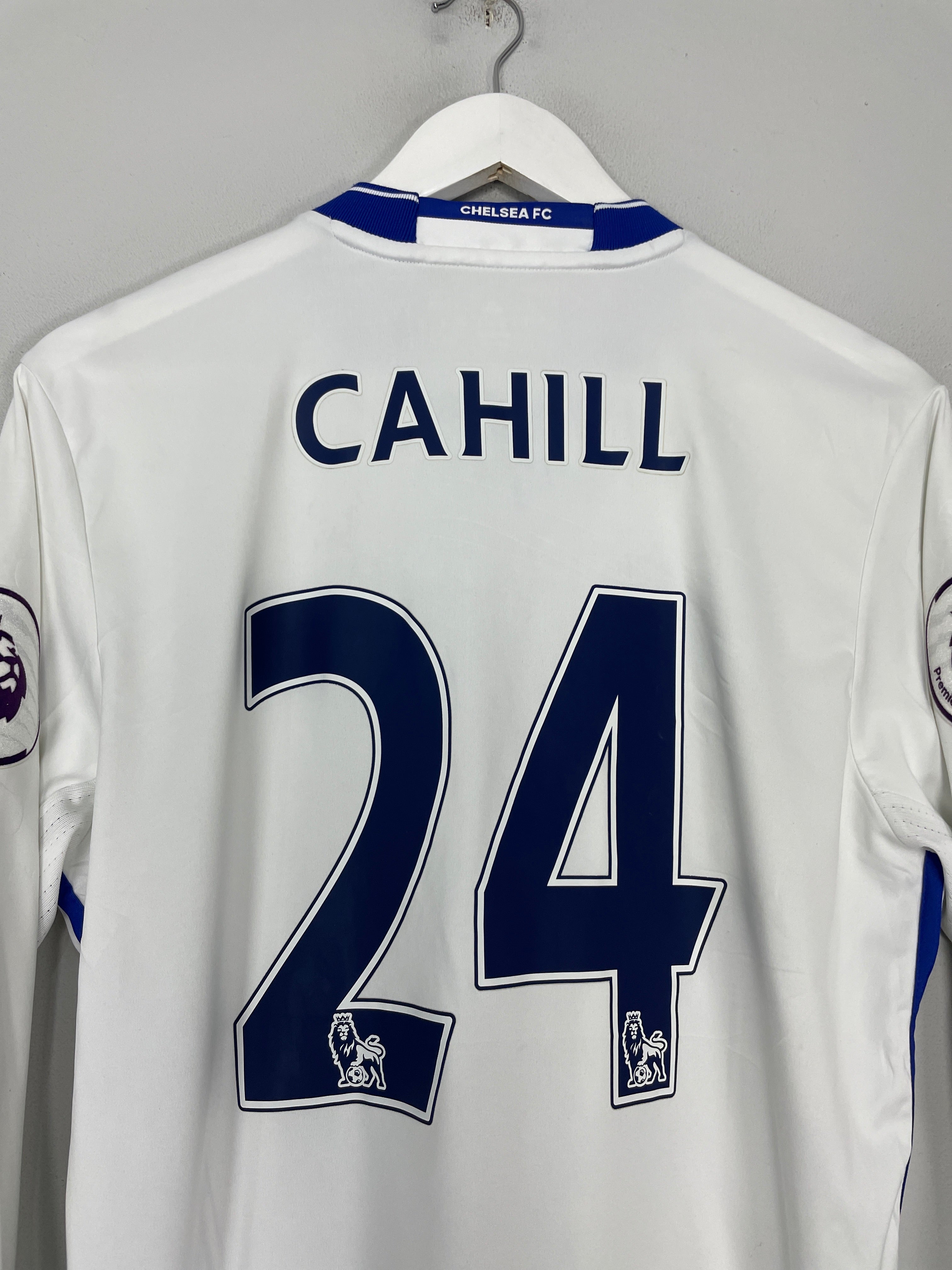Shop 2016/17 CHELSEA CAHILL #24 L/S THIRD SHIRT (M) ADIDAS, classic football shirts, vintage football shirts & retro soccer jerseys at Cult Kits