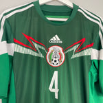 Shop 2013/14 MEXICO R.MARQUEZ #4 HOME SHIRT (L) ADIDAS, classic football shirts, vintage football shirts & retro soccer jerseys at Cult Kits