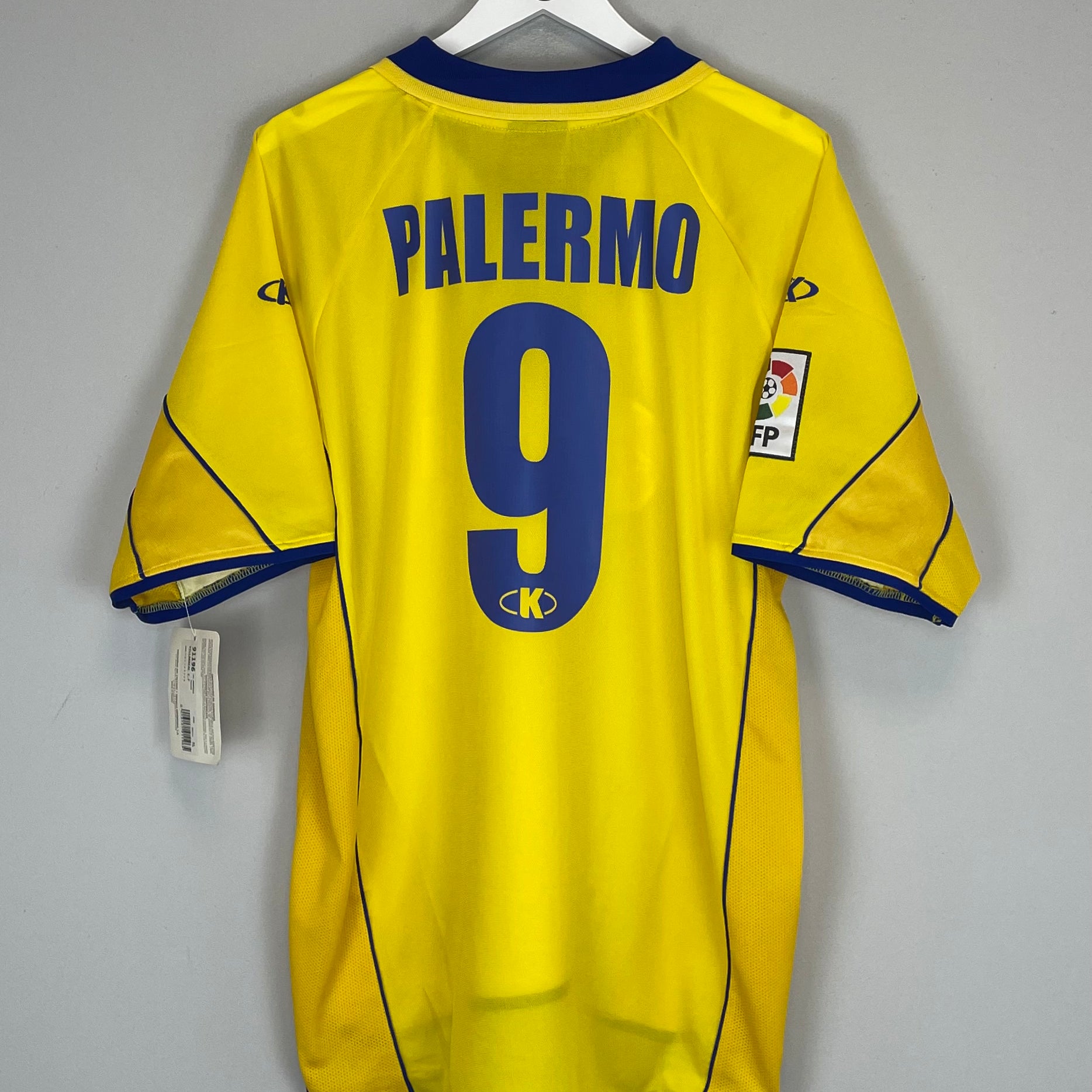 Buy 2002/03 VILLARREAL PALERMO 9 *BNWT* HOME SHIRT (XL) KELME ~ Free worldwide shipping available ~ Authentic Vintage Football Shirts from Cult Kits