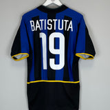 2002/03 INTER MILAN BATISTUTA #19 HOME SHIRT (M) NIKE