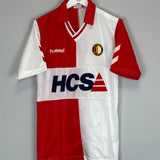 1989/90 FEYENOORD *MINT* HOME SHIRT (L) HUMMEL