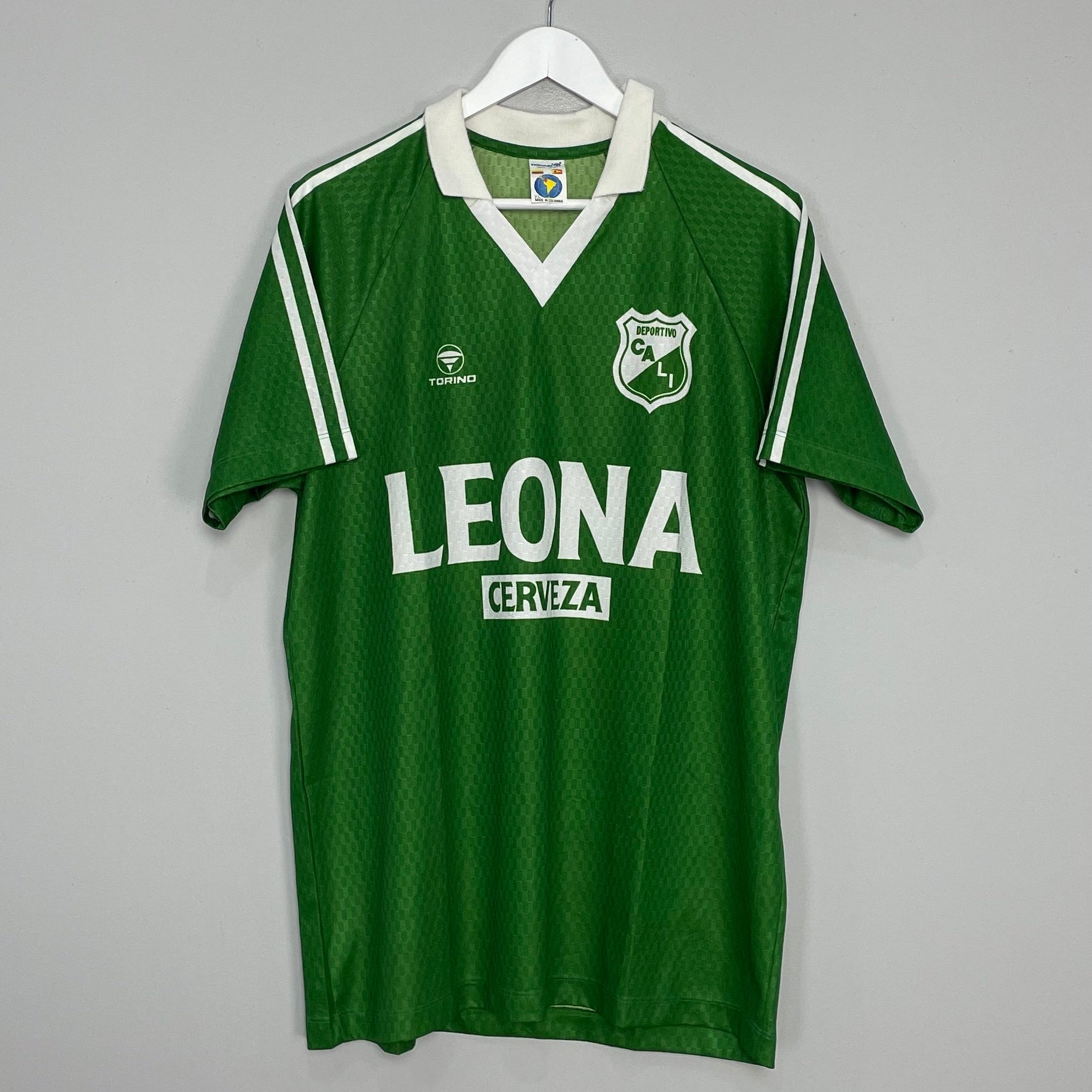 Shop 1996/97 DEPORTIVO CALI #7 HOME SHIRT (XL) TORINO, classic football shirts, vintage football shirts & retro soccer jerseys at Cult Kits