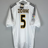 2004/05 REAL MADRID ZIDANE #5 *BNWT* HOME SHIRT (XL) ADIDAS