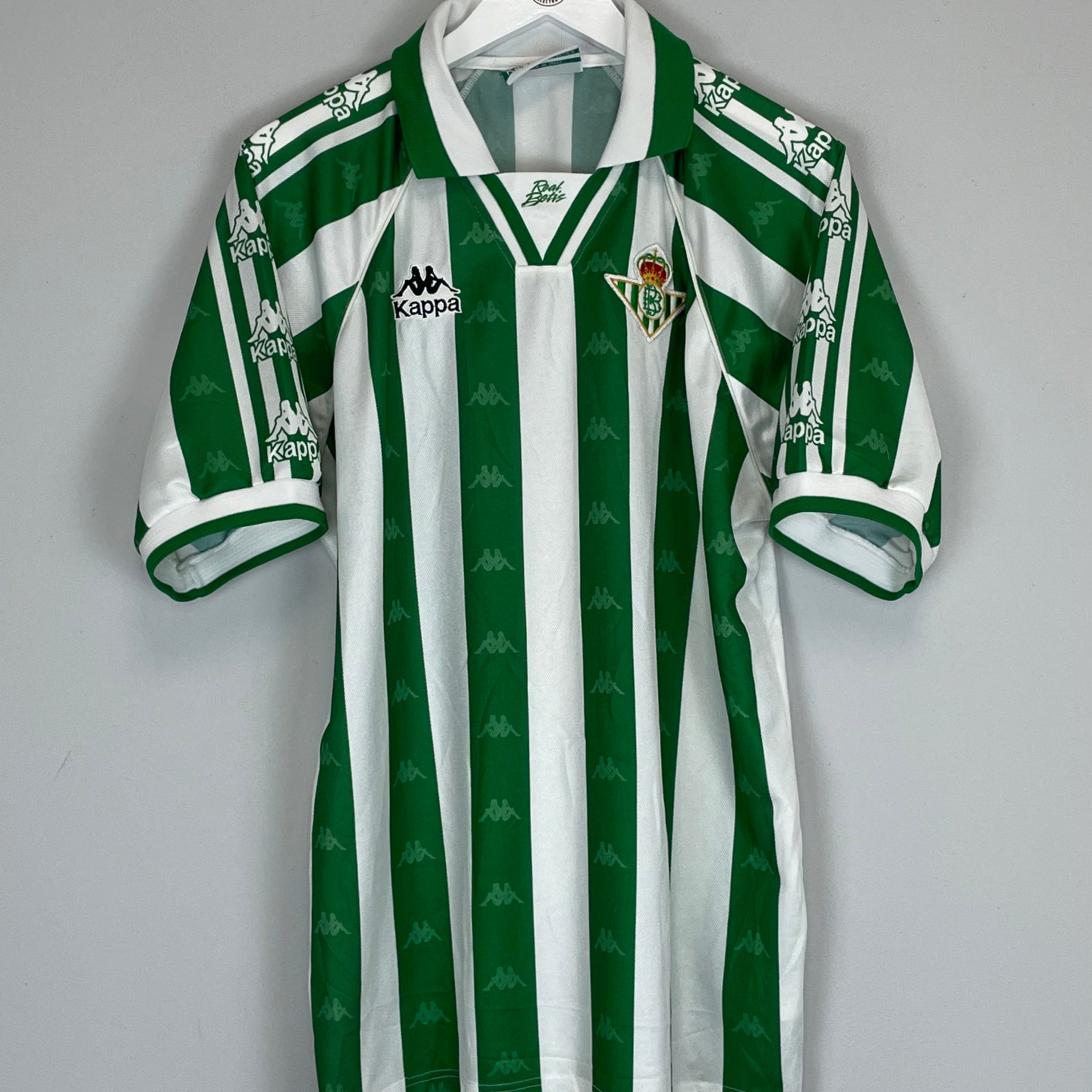 Shop 1995/97 REAL BETIS HOME SHIRT (L) KAPPA, classic football shirts, vintage football shirts & retro soccer jerseys at Cult Kits