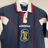 Shop 1996/98 SCOTLAND HOME SHIRT (M) UMBRO, classic football shirts, vintage football shirts & retro soccer jerseys at Cult Kits