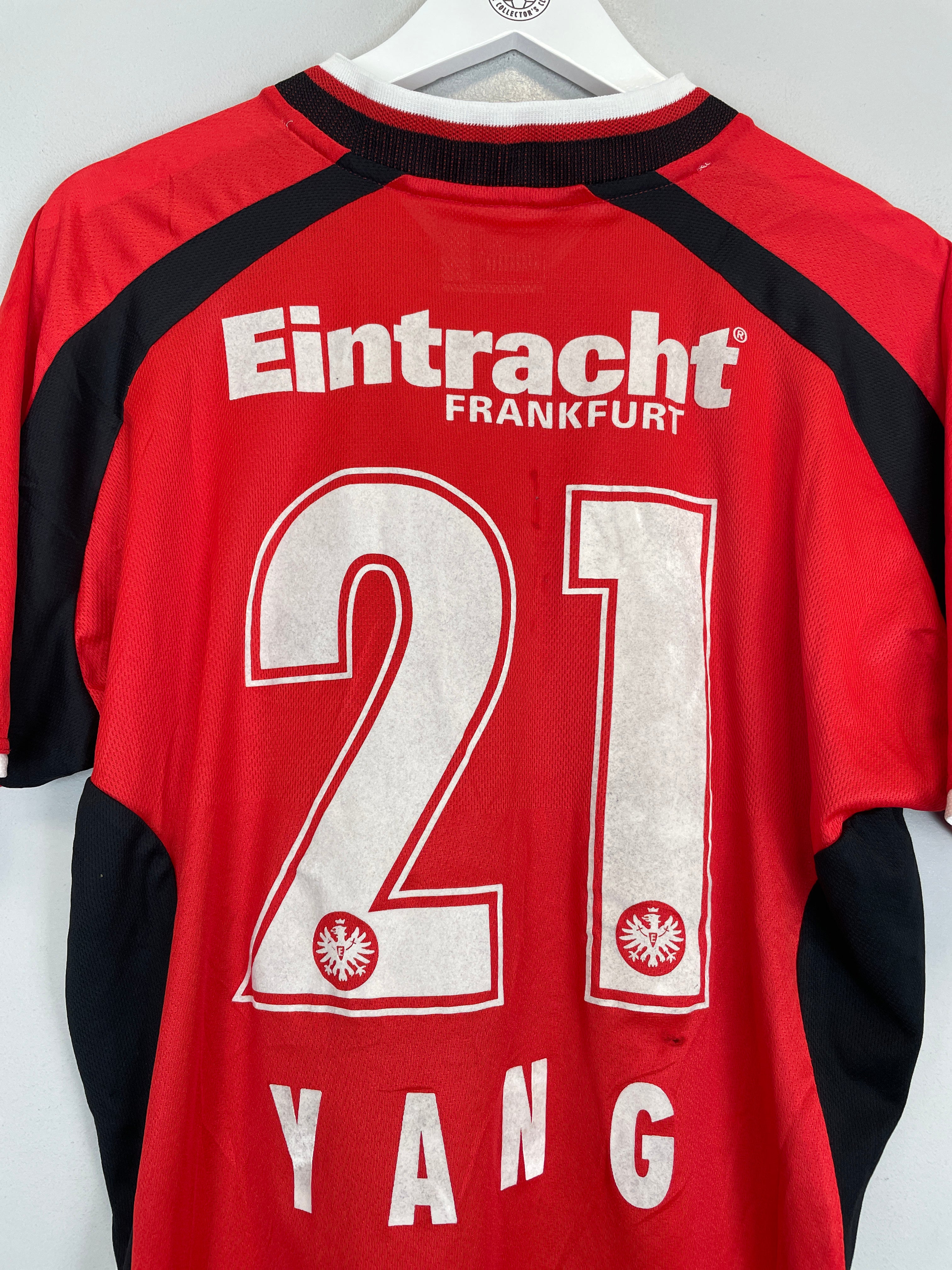 Shop 2000/01 EINTRACHT FRANKFURT YANG #21 HOME SHIRT (XL) PUMA, classic football shirts, vintage football shirts & retro soccer jerseys at Cult Kits