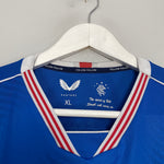 Shop 2020/21 RANGERS HOME SHIRT (XL) CASTORE, classic football shirts, vintage football shirts & retro soccer jerseys at Cult Kits
