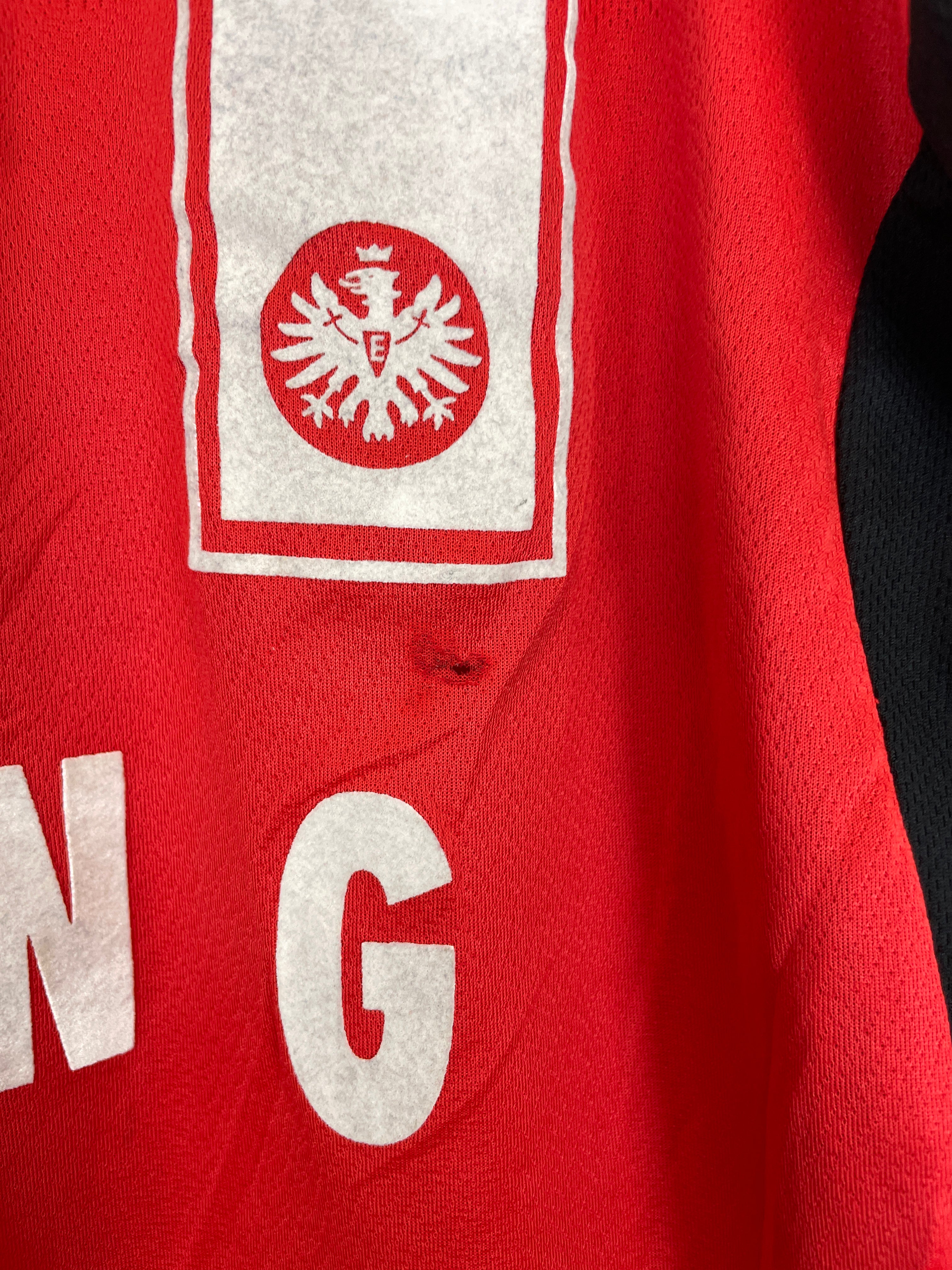 Shop 2000/01 EINTRACHT FRANKFURT YANG #21 HOME SHIRT (XL) PUMA, classic football shirts, vintage football shirts & retro soccer jerseys at Cult Kits