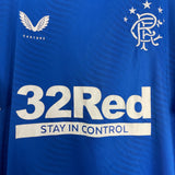 Shop 2020/21 RANGERS HOME SHIRT (XL) CASTORE, classic football shirts, vintage football shirts & retro soccer jerseys at Cult Kits