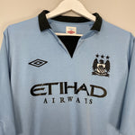 Shop 2012/13 MANCHESTER CITY HOME SHIRT (XXL) UMBRO, classic football shirts, vintage football shirts & retro soccer jerseys at Cult Kits