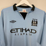 Shop 2012/13 MANCHESTER CITY HOME SHIRT (XXL) UMBRO, classic football shirts, vintage football shirts & retro soccer jerseys at Cult Kits