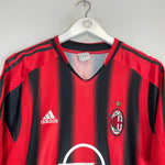 Shop 2004/05 AC MILAN KAKA #22 HOME SHIRT (L) ADIDAS, classic football shirts, vintage football shirts & retro soccer jerseys at Cult Kits