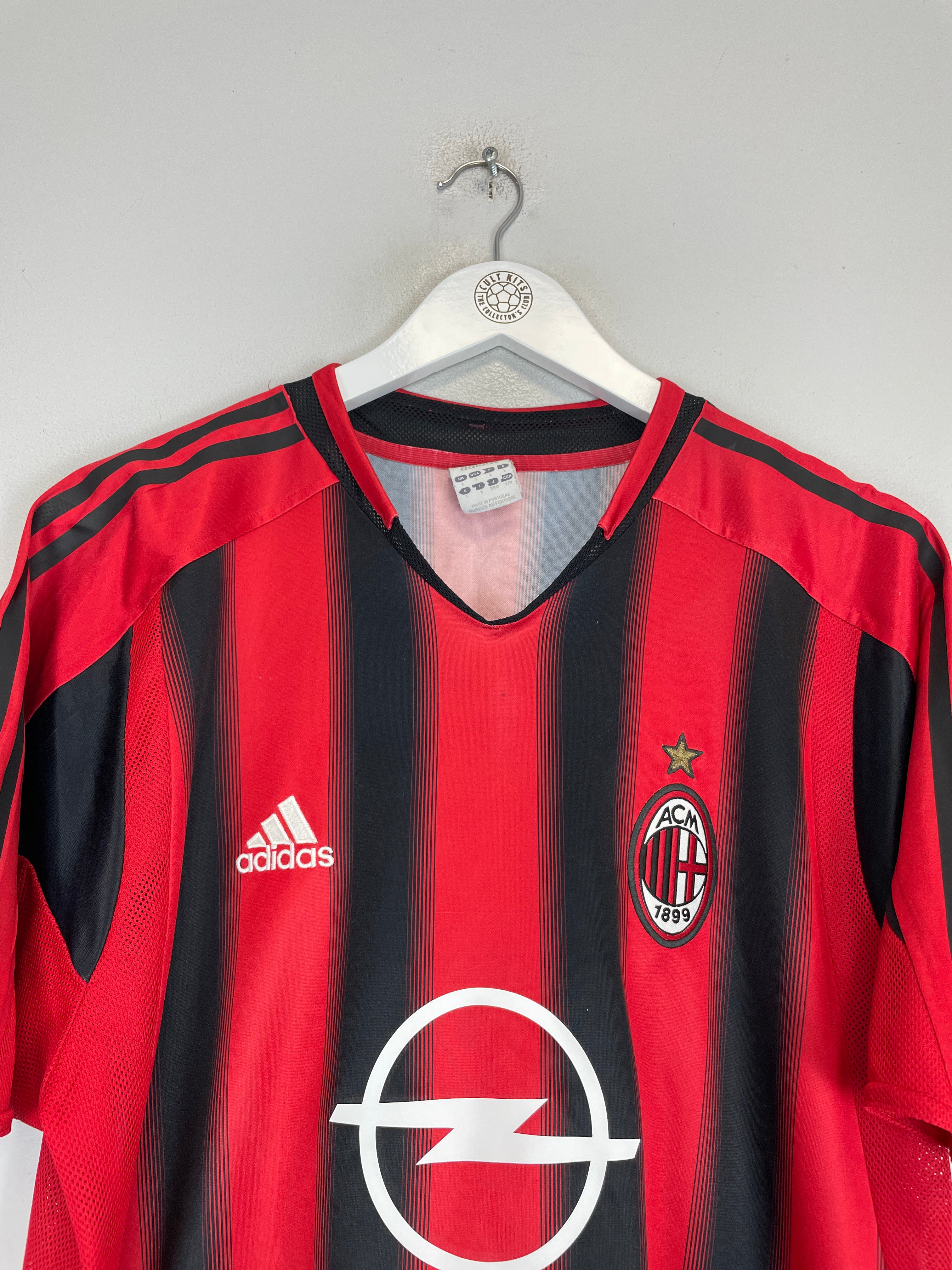 Shop 2004/05 AC MILAN KAKA #22 HOME SHIRT (L) ADIDAS, classic football shirts, vintage football shirts & retro soccer jerseys at Cult Kits