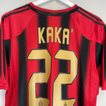 Shop 2004/05 AC MILAN KAKA #22 HOME SHIRT (L) ADIDAS, classic football shirts, vintage football shirts & retro soccer jerseys at Cult Kits