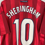 Shop 1998 ENGLAND SHERINGHAM #10 AWAY SHIRT (L) UMBRO, classic football shirts, vintage football shirts & retro soccer jerseys at Cult Kits
