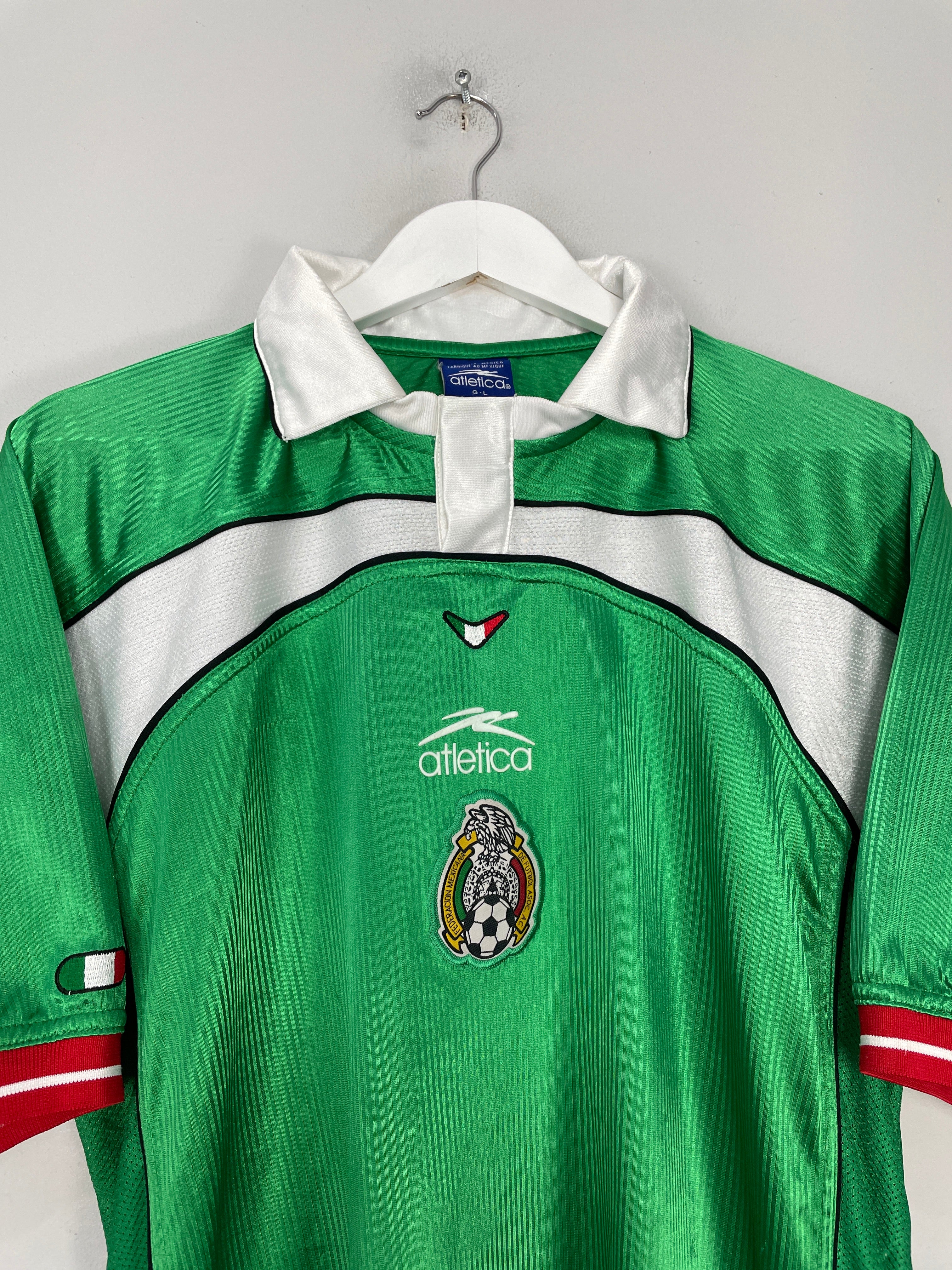 Shop 2000/01 MEXICO HOME SHIRT (L) ATLETICA, classic football shirts, vintage football shirts & retro soccer jerseys at Cult Kits