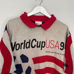 Shop 1994 USA WORLD CUP T-SHIRT (M) ADIDAS, classic football shirts, vintage football shirts & retro soccer jerseys at Cult Kits