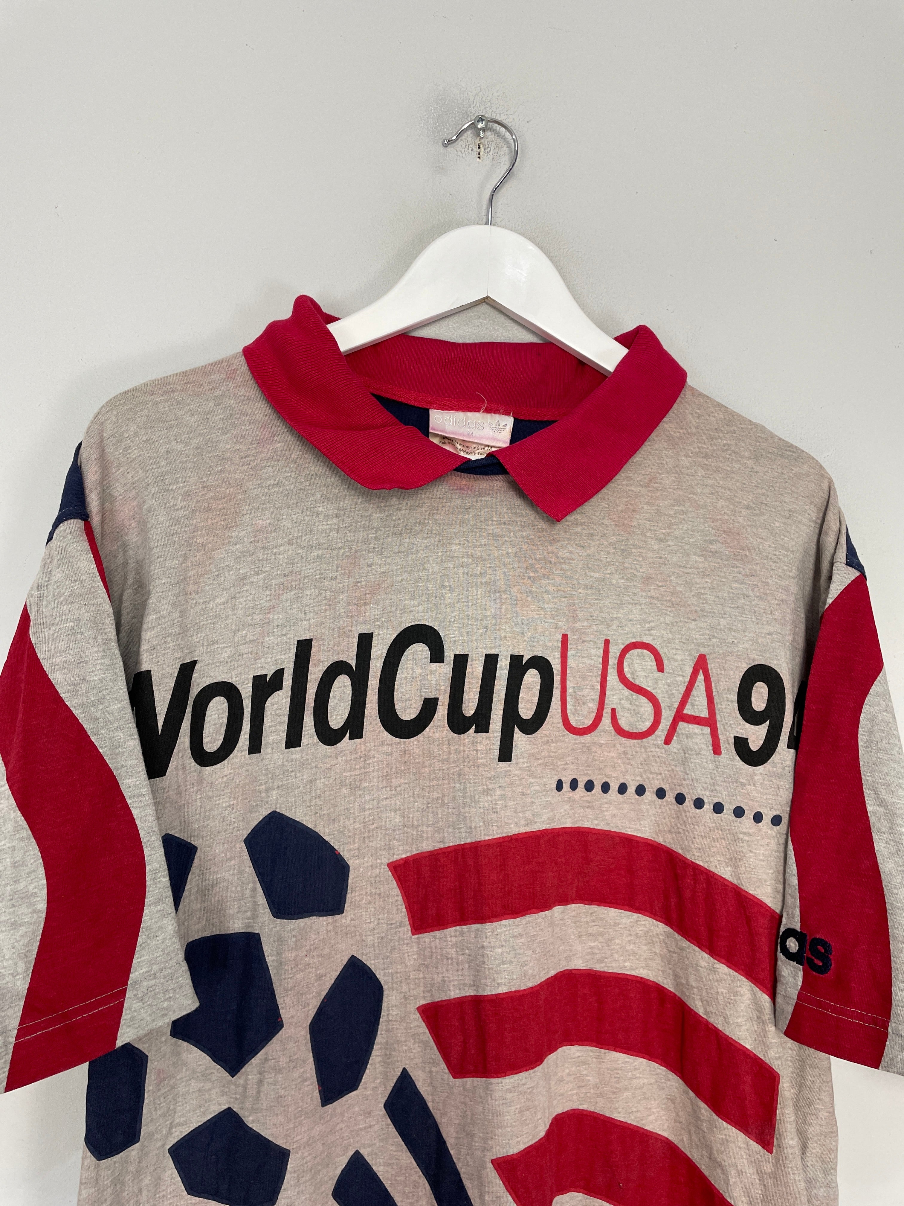 Shop 1994 USA WORLD CUP T-SHIRT (M) ADIDAS, classic football shirts, vintage football shirts & retro soccer jerseys at Cult Kits