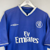 Shop 2003/05 CHELSEA VERON #20 HOME SHIRT (L) UMBRO, classic football shirts, vintage football shirts & retro soccer jerseys at Cult Kits