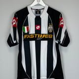 2002/03 JUVENTUS DEL PIERO #10 HOME SHIRT (M) LOTTO