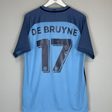 2016/17 MANCHESTER CITY DE BRUYNE #17 HOME SHIRT (L) NIKE