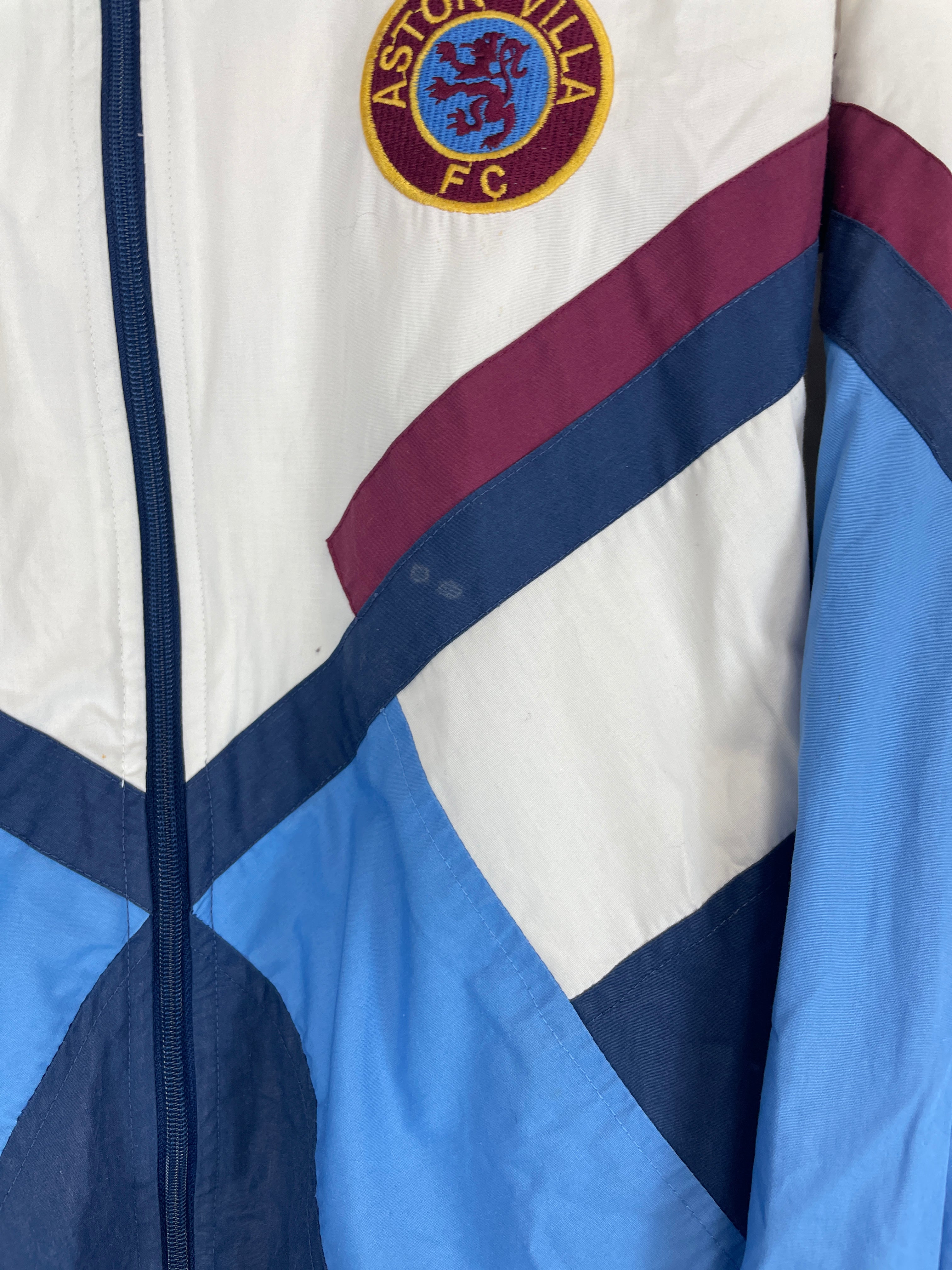 Shop 1990/92 ASTON VILLA TRAINING JACKET (M) UMBRO, classic football shirts, vintage football shirts & retro soccer jerseys at Cult Kits
