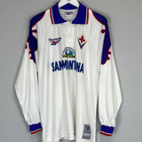 1996/97 FIORENTINA BATISTUTA #9 L/S AWAY SHIRT (M) REEBOK