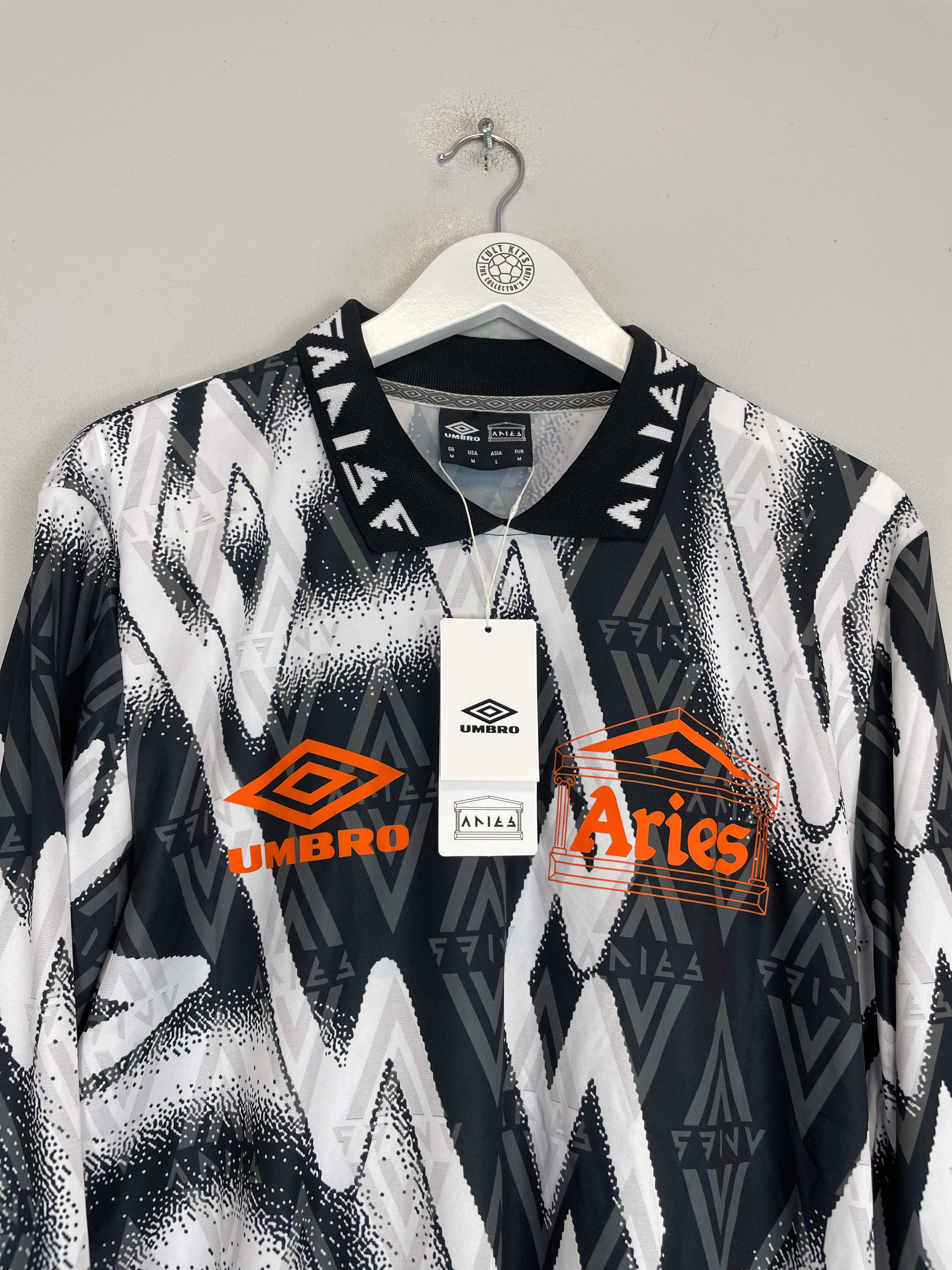 Shop ARIES X UMBRO *BNWT* L/S SHIRT (M), classic football shirts, vintage football shirts & retro soccer jerseys at Cult Kits