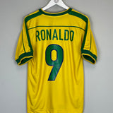 1998/00 BRAZIL RONALDO #9 HOME SHIRT (S) NIKE