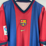 Shop 1998/00 BARCELONA HOME SHIRT (XXL) NIKE, classic football shirts, vintage football shirts & retro soccer jerseys at Cult Kits