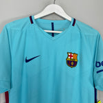 Shop 2017/18 BARCELONA MESSI #10 *AUTHENTIC* BNWT AWAY SHIRT (L) NIKE, classic football shirts, vintage football shirts & retro soccer jerseys at Cult Kits