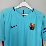 Shop 2017/18 BARCELONA MESSI #10 *AUTHENTIC* BNWT AWAY SHIRT (L) NIKE, classic football shirts, vintage football shirts & retro soccer jerseys at Cult Kits