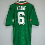 1994 IRELAND KEANE #6 *MINT* HOME SHIRT (L) ADIDAS
