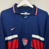 Shop 1996/98 USA AWAY SHIRT (L) NIKE, classic football shirts, vintage football shirts & retro soccer jerseys at Cult Kits