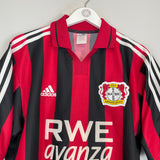 Shop 2000/01 BAYER LEVERKUSEN HOME SHIRT (L) ADIDAS, classic football shirts, vintage football shirts & retro soccer jerseys at Cult Kits