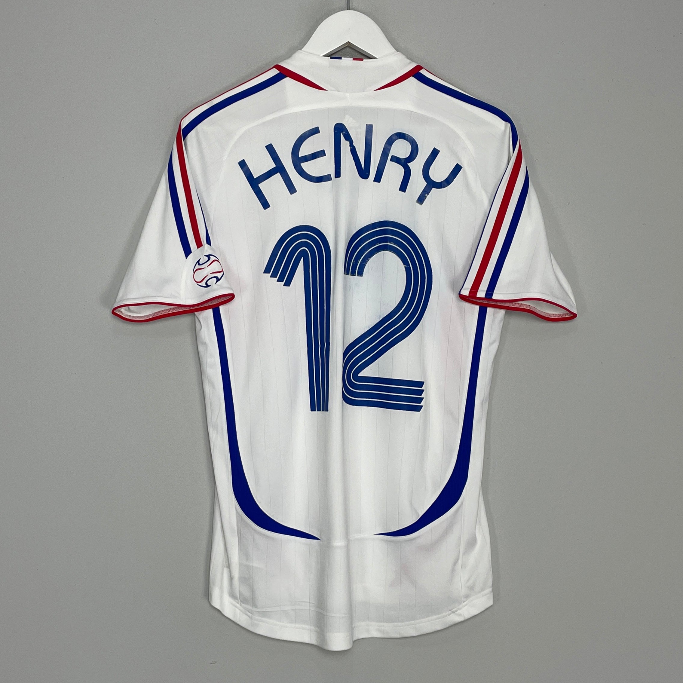 Shop 2006/07 FRANCE HENRY #12 AWAY SHIRT (S) ADIDAS, classic football shirts, vintage football shirts & retro soccer jerseys at Cult Kits