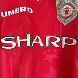 1999/00 MANCHESTER UNITED BECKHAM #7 C/L SHIRT (S) UMBRO