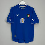 Shop 2003/04 ITALY TOTTI #10 HOME SHIRT (M) PUMA, classic football shirts, vintage football shirts & retro soccer jerseys at Cult Kits