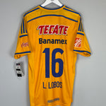Shop 2014/15 TIGRES L.LOBOS #16 *BNWT* HOME SHIRT (L) ADIDAS, classic football shirts, vintage football shirts & retro soccer jerseys at Cult Kits