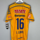 Shop 2014/15 TIGRES L.LOBOS #16 *BNWT* HOME SHIRT (L) ADIDAS, classic football shirts, vintage football shirts & retro soccer jerseys at Cult Kits