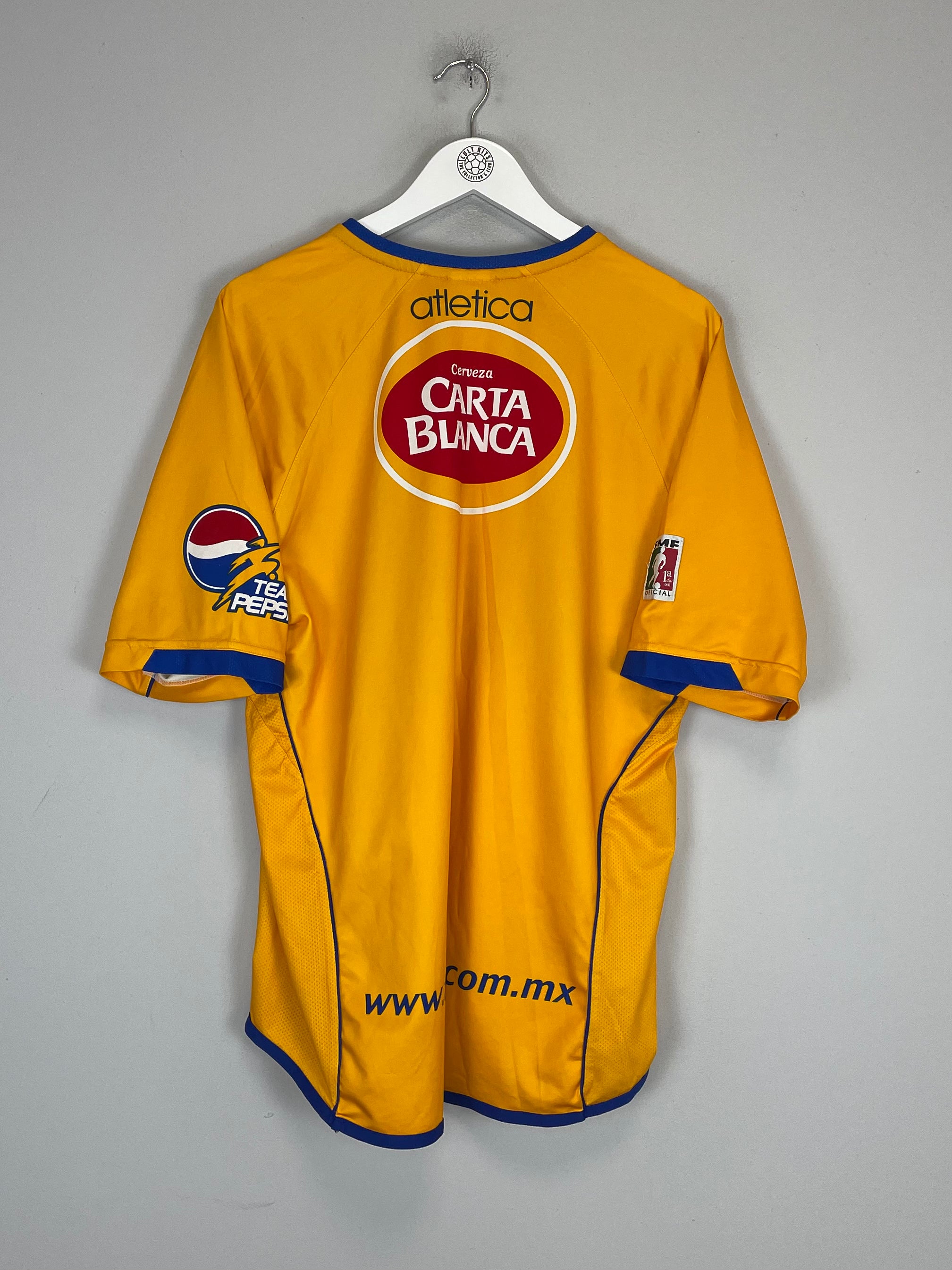 Shop 2004/05 TIGRES HOME SHIRT (L) ATLETICA, classic football shirts, vintage football shirts & retro soccer jerseys at Cult Kits