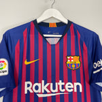Shop 2018/19 BARCELONA MESSI #10 HOME SHIRT (L) NIKE, classic football shirts, vintage football shirts & retro soccer jerseys at Cult Kits