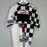 Shop 2000/01 TECOS FC #8 AWAY SHIRT (L) EESCORD, classic football shirts, vintage football shirts & retro soccer jerseys at Cult Kits