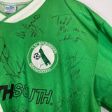 1994/95 BIRMINGHAM GRASSHOPPERS #2 *SQUAD SIGNED* HOME SHIRT (XL) PUMA