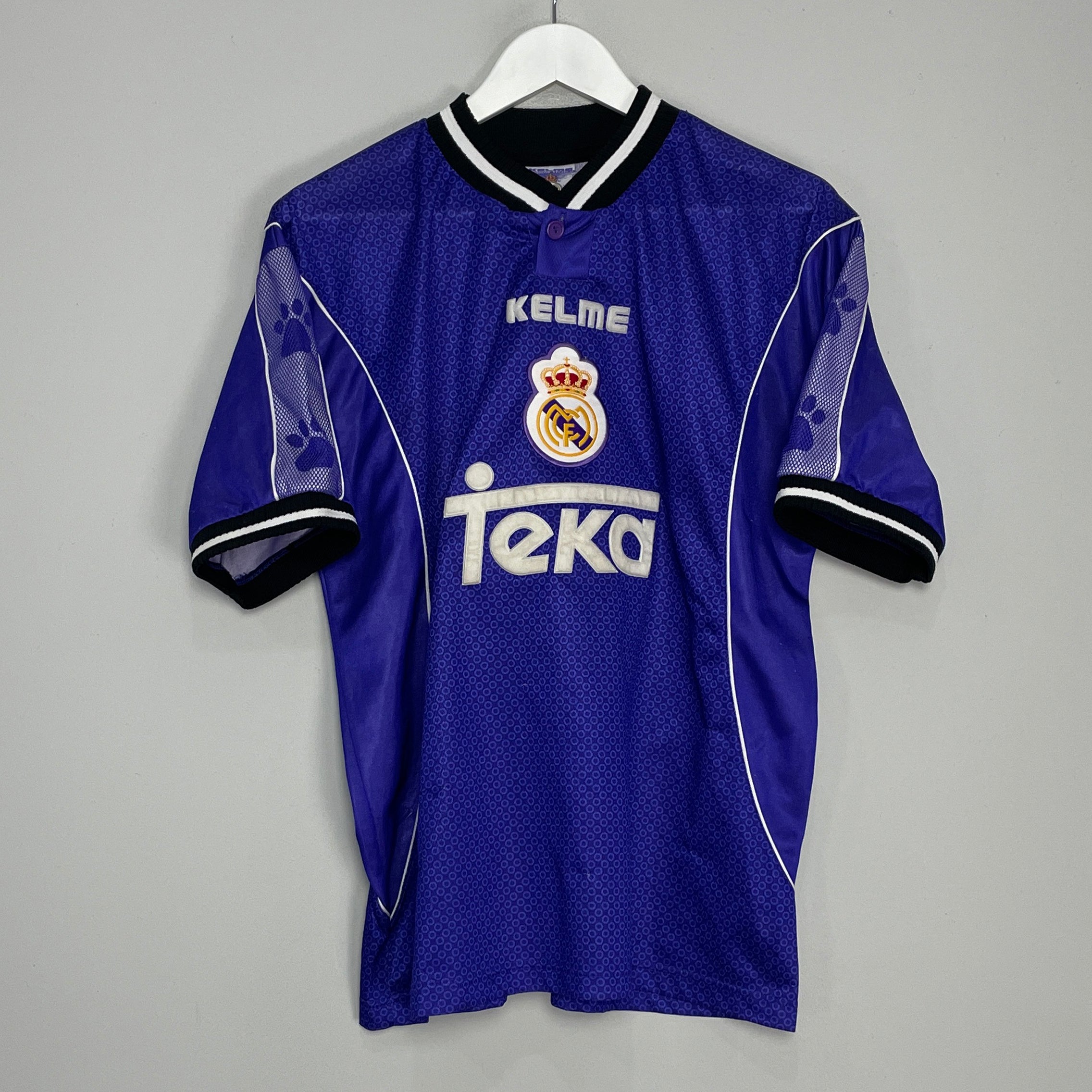 Shop 1997/98 REAL MADRID AWAY SHIRT (S) KELME, classic football shirts, vintage football shirts & retro soccer jerseys at Cult Kits